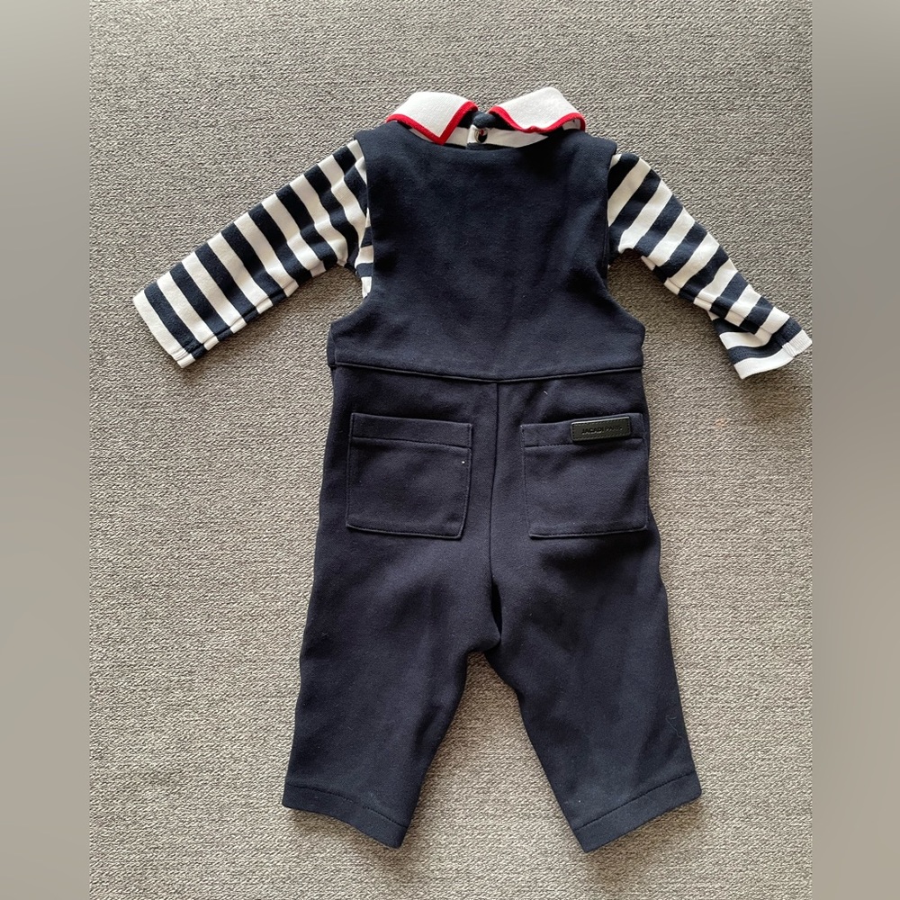 Jacadi overall and collared onesie - Picture 4 of 6